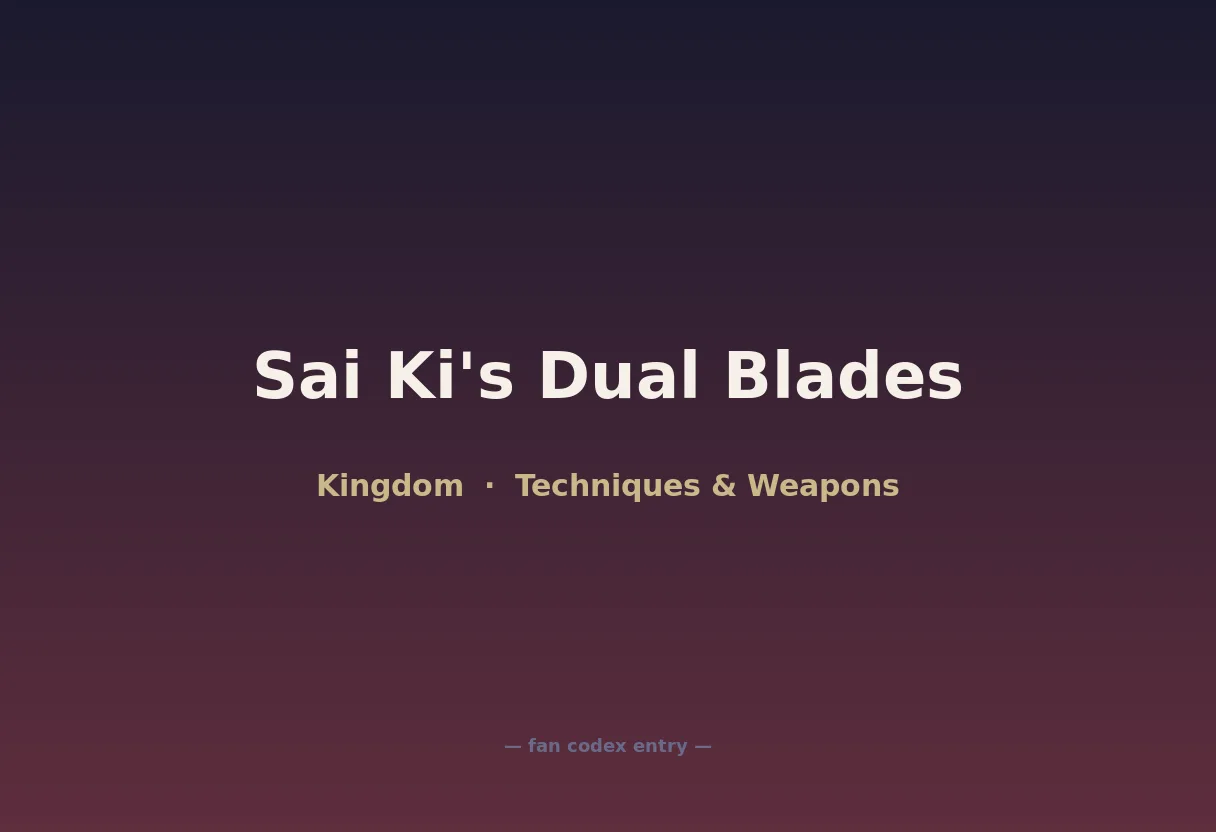 Sai Ki's Dual Blades
