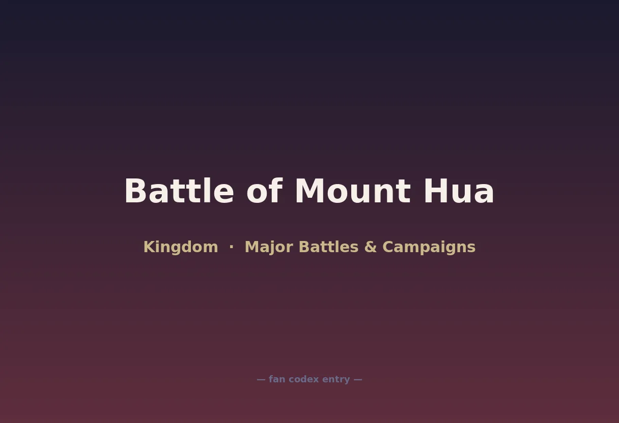 Battle of Mount Hua