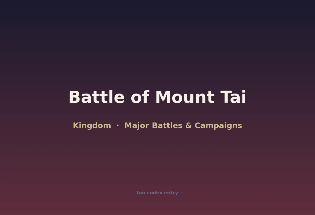 Battle of Mount Tai