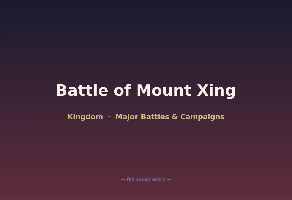 Battle of Mount Xing